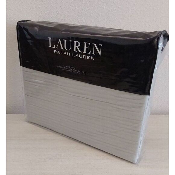 Ralph Lauren SPENCER METALASSE Cotton Blend SAGE King Pillow Sham 20"x 36" $135 - Picture 2 of 11